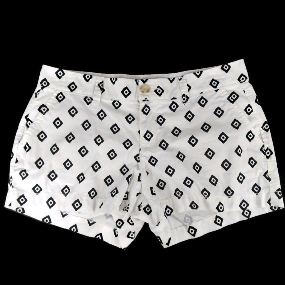 Old Navy Geometric Print Casual Chino Shorts Sz 2